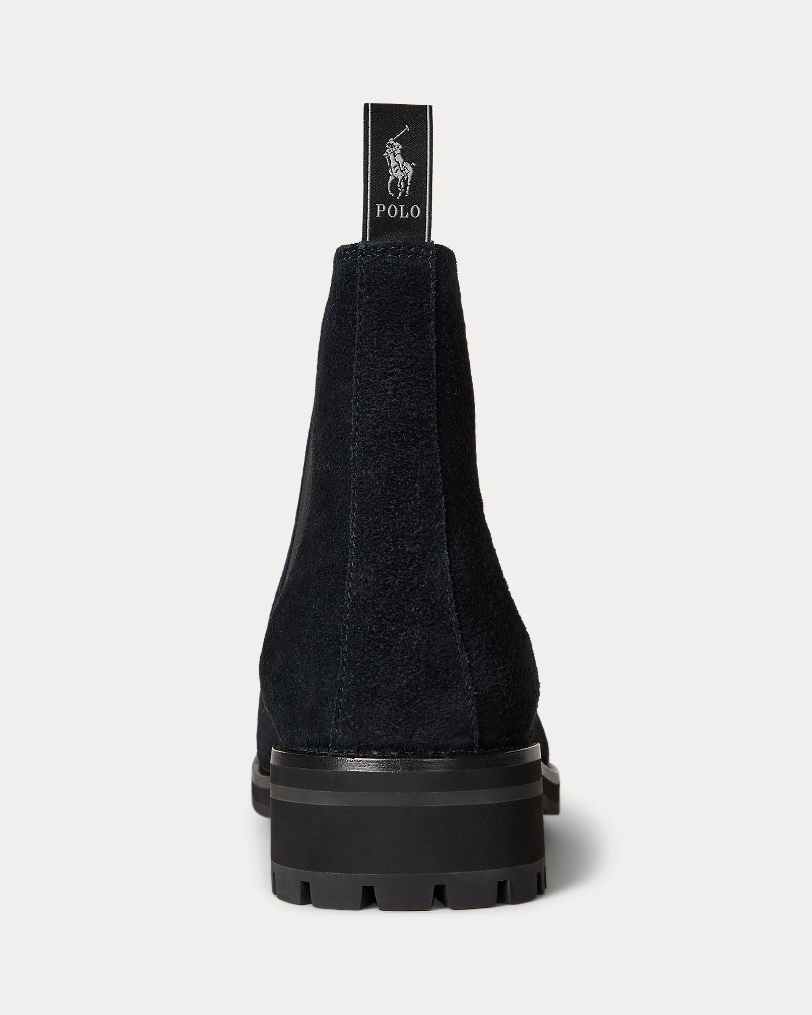 Ralph Lauren Bryson Suede Chelsea Boot Black
