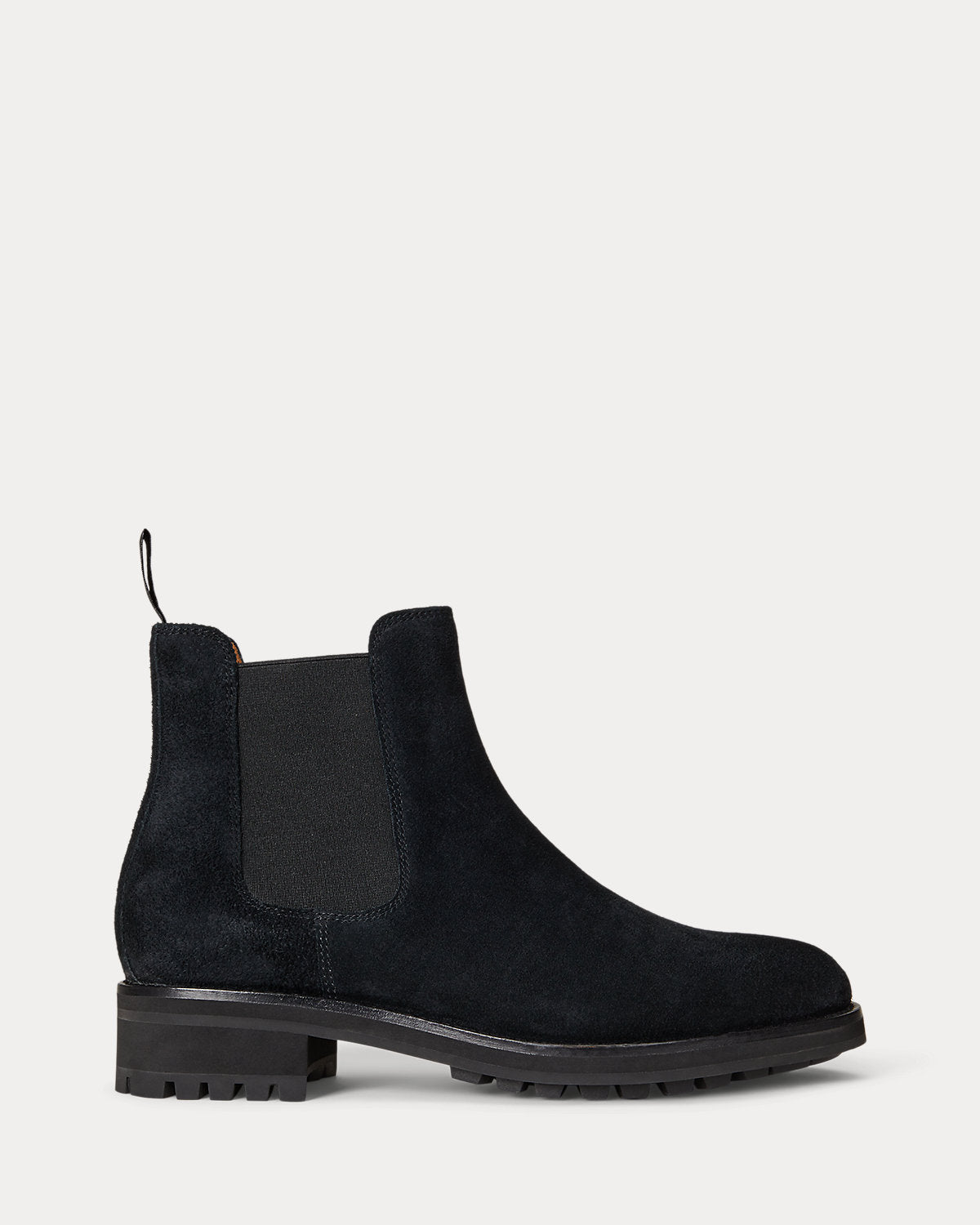 Ralph Lauren Bryson Suede Chelsea Boot Black