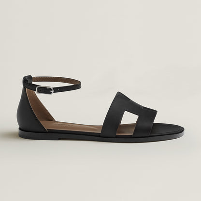  Hermes Santorini Sandal Noir