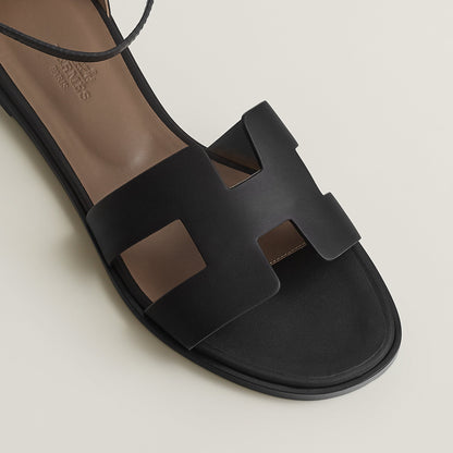  Hermes Santorini Sandal Noir