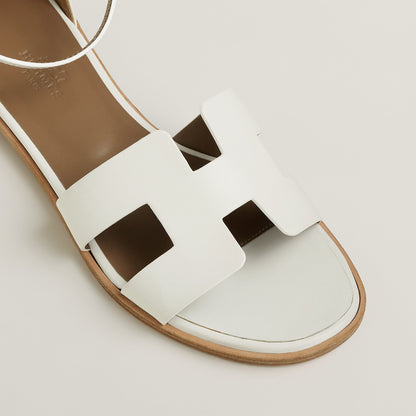  Hermes Santorini Sandal Blanc