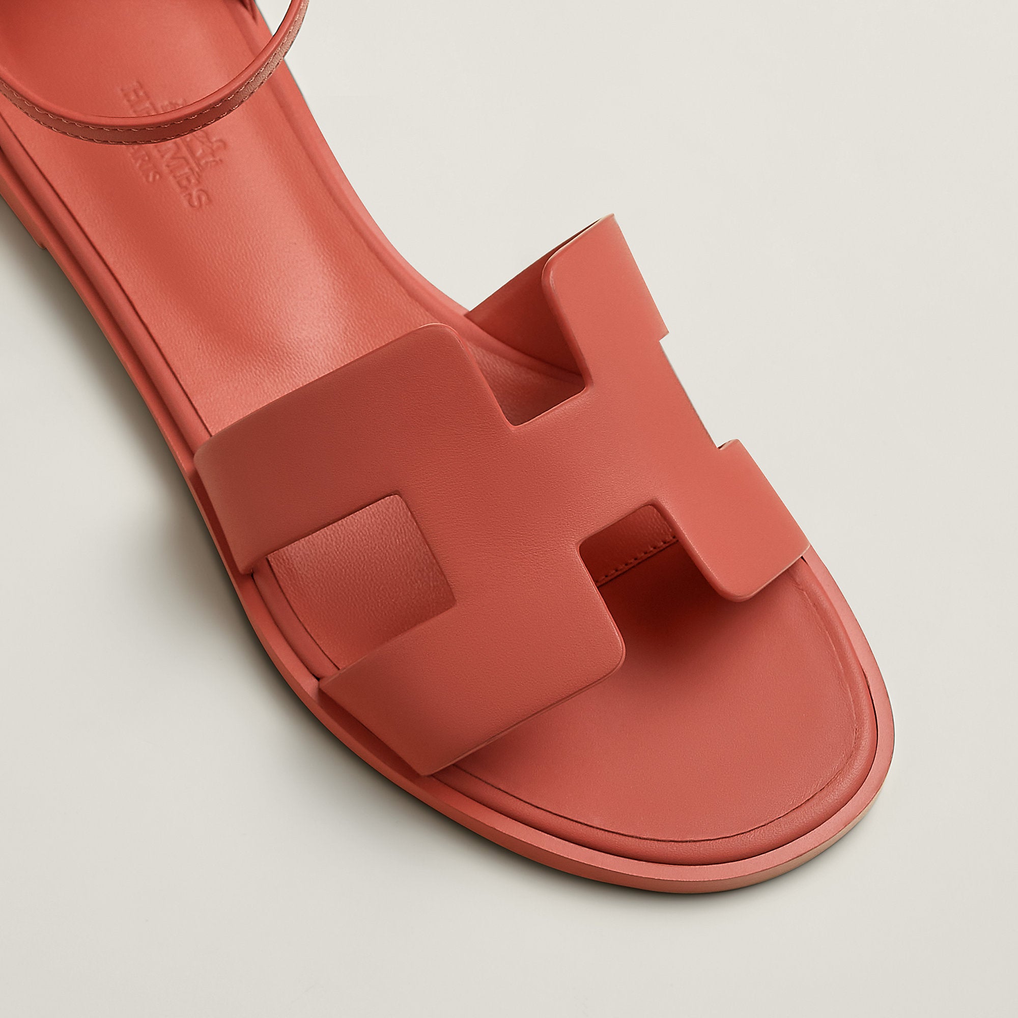  Hermes Santorini Sandal Rouge Tomette