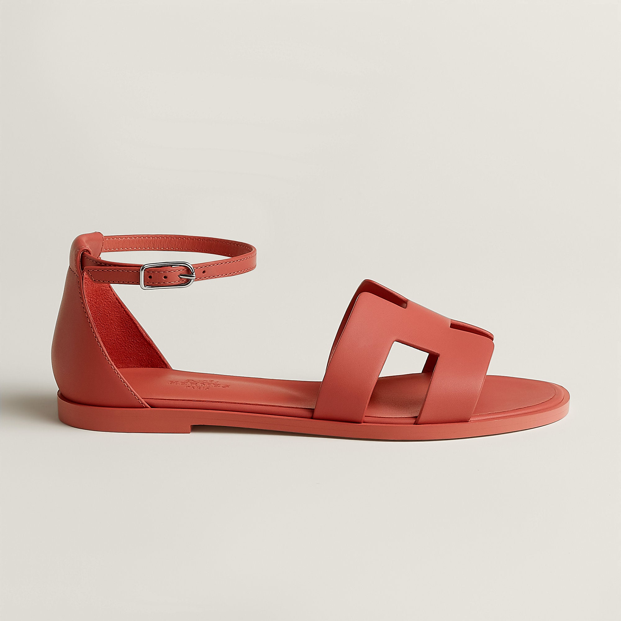  Hermes Santorini Sandal Rouge Tomette
