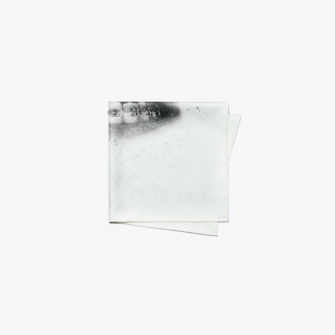 Tory Burch Say Cheese Neckerchief Grey