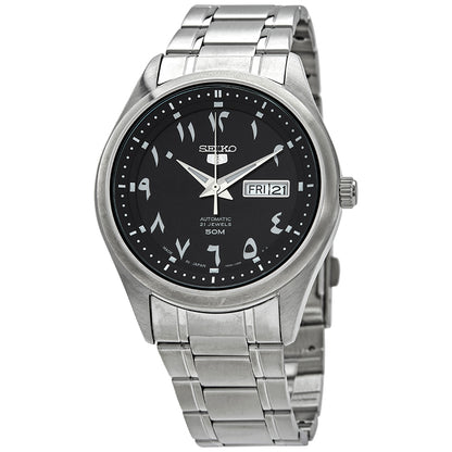 Seiko 5 Automatic Black Arabic Dial Mens Watch