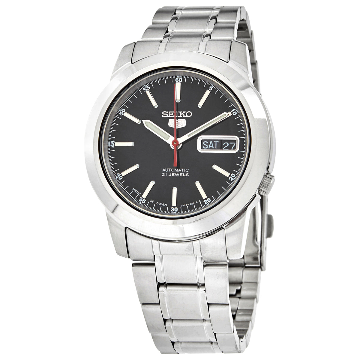 Seiko 5 Automatic Black Dial Mens Watch