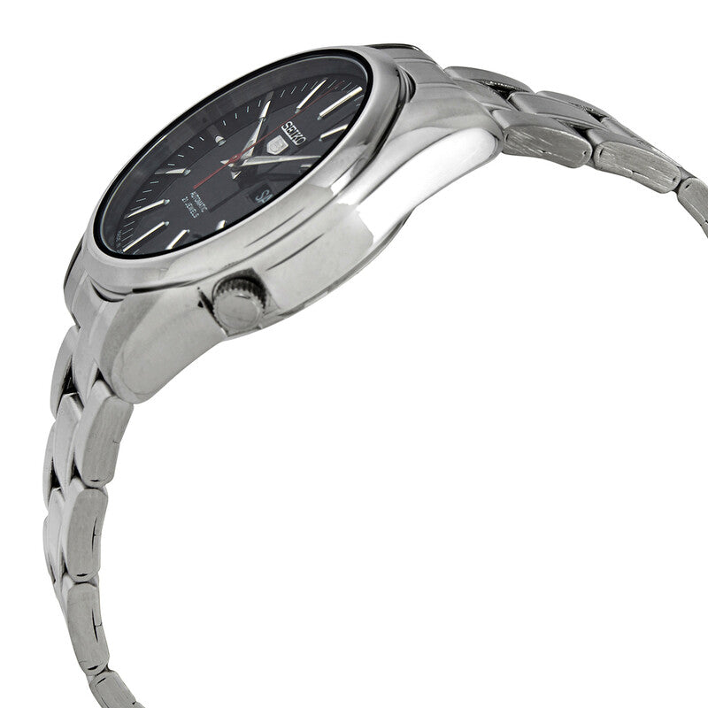 Seiko 5 Automatic Black Dial Stainless Steel Mens Watch