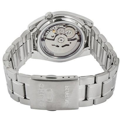 Seiko 5 Automatic Black Dial Stainless Steel Mens Watch