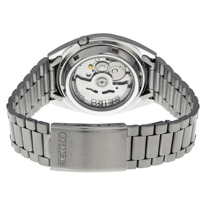Seiko 5 Automatic Black Dial Stainless Steel Mens Watch