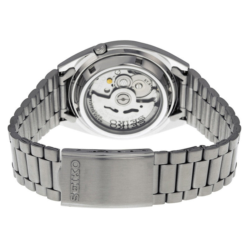 Seiko 5 Automatic Black Dial Stainless Steel Mens Watch