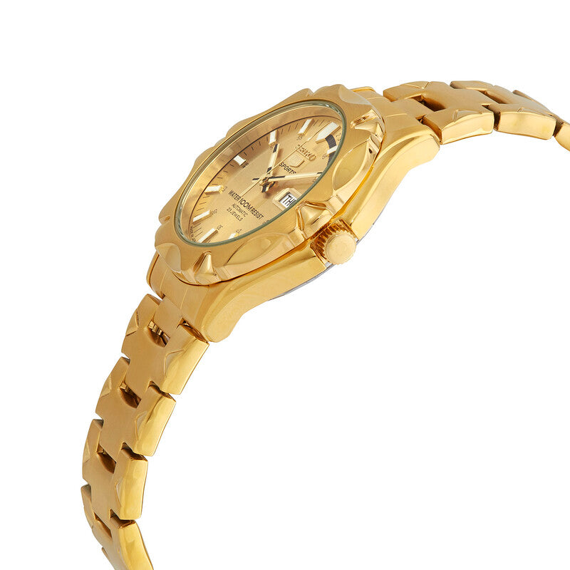Seiko 5 Automatic Gold Dial Mens Watch