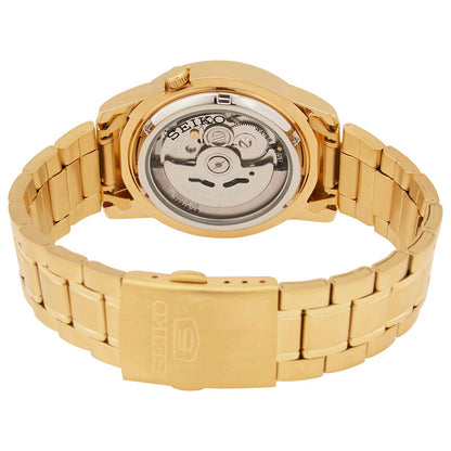 Seiko 5 Automatic Gold Dial Yellow Gold-Tone Mens Watch