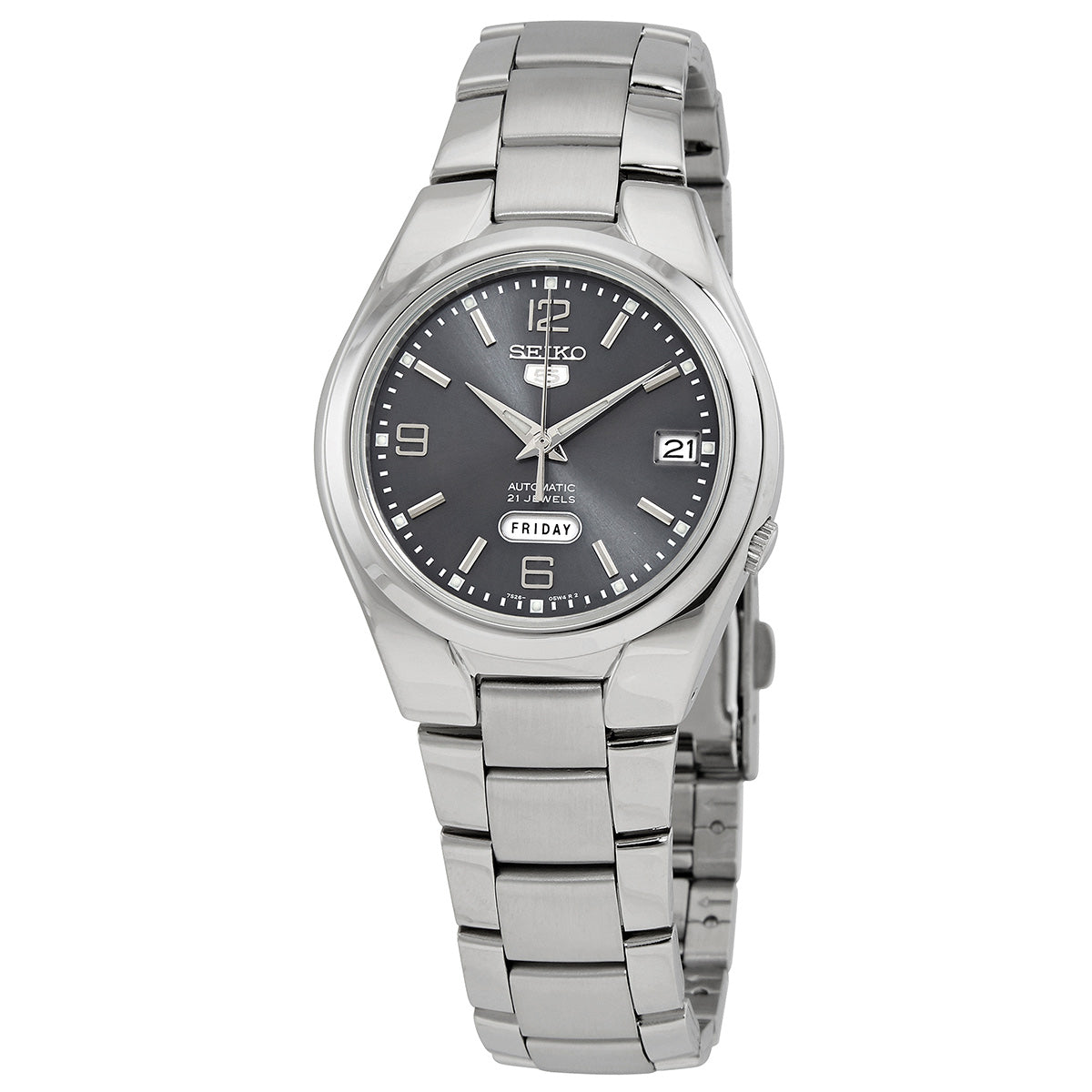 Seiko 5 Automatic Grey Dial Mens Watch