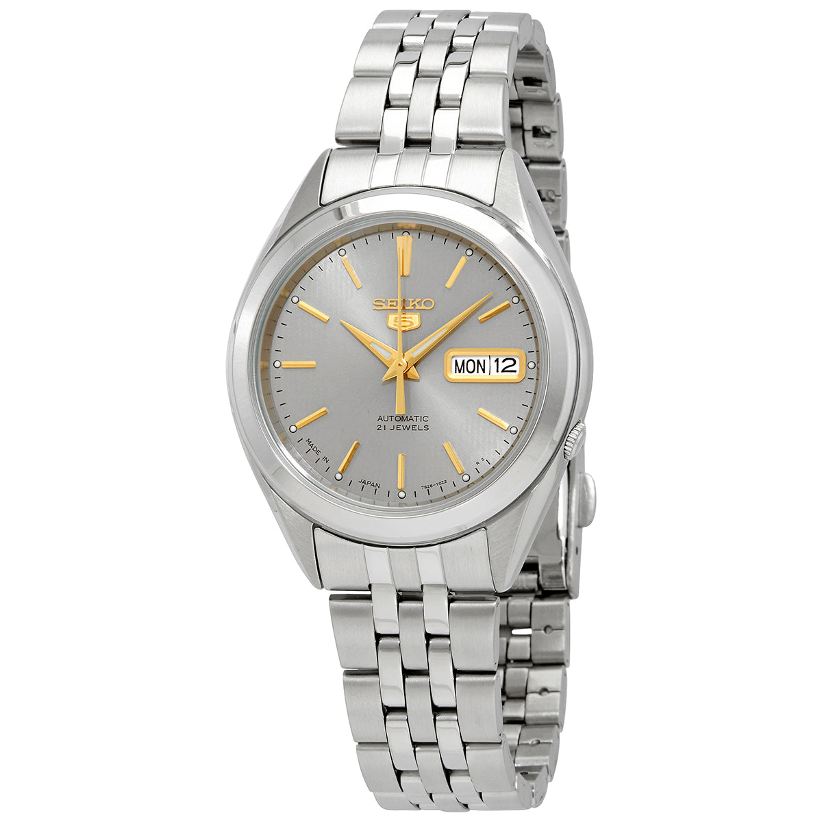 Seiko 5 Automatic Grey Dial Mens Watch