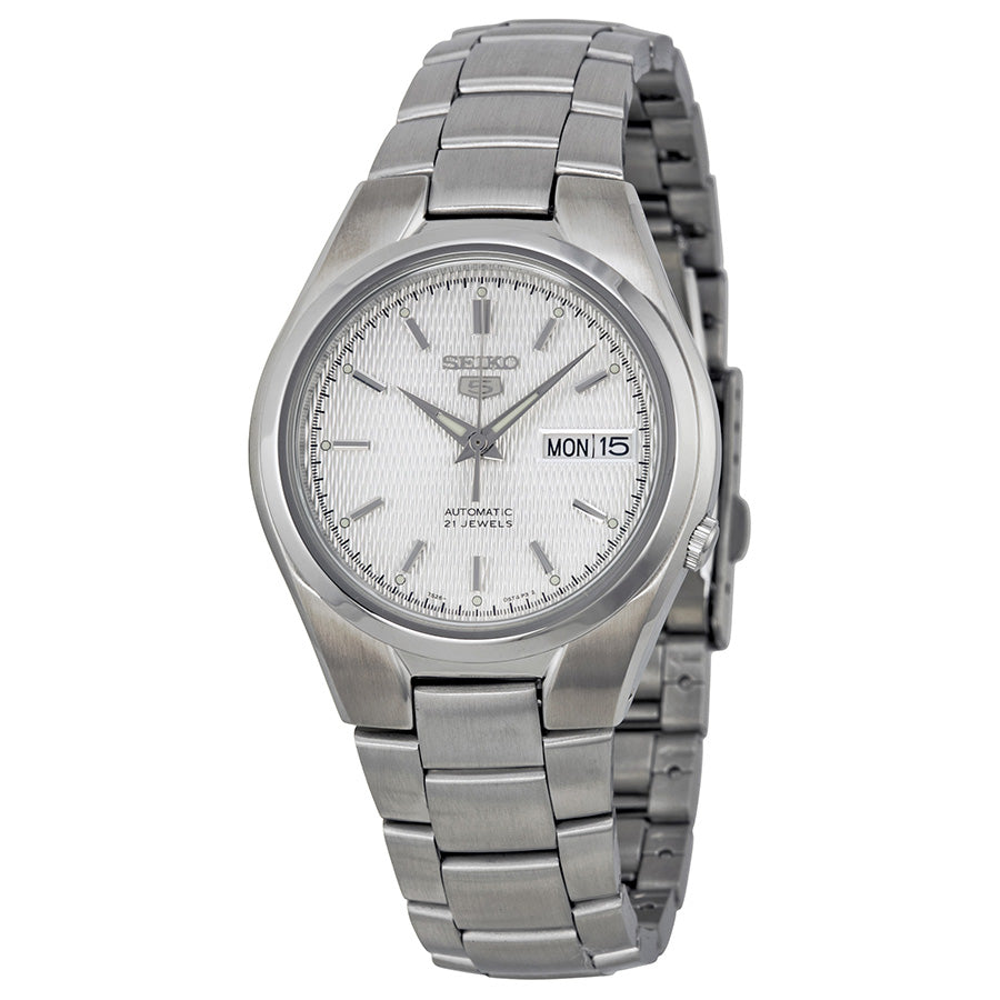 Seiko 5 Automatic Silver Dial Stainless Steel Mens Watch