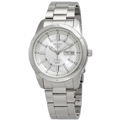 Seiko 5 Automatic Silver Dial Mens Watch
