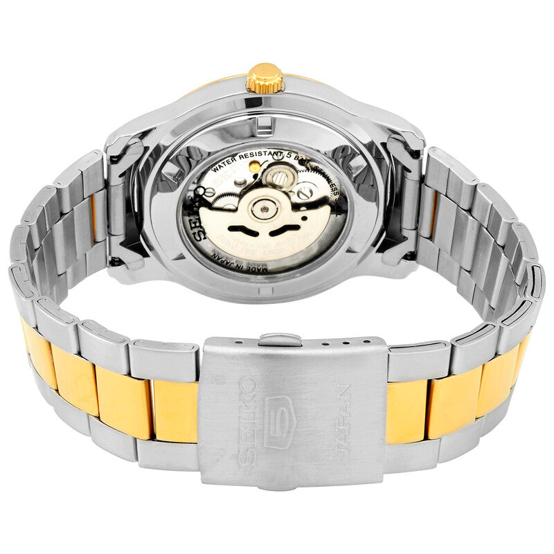 Seiko 5 Automatic Silver Dial Two-Tone Mens Watch