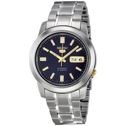 Seiko 5 Automatic Stainless Steel Blue Dial Mens Watch
