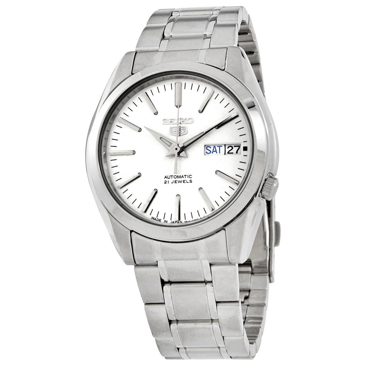 Seiko 5 Automatic White Dial Mens Watch
