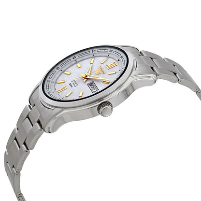 Seiko 5 Automatic White Dial Stainless Steel Mens Watch