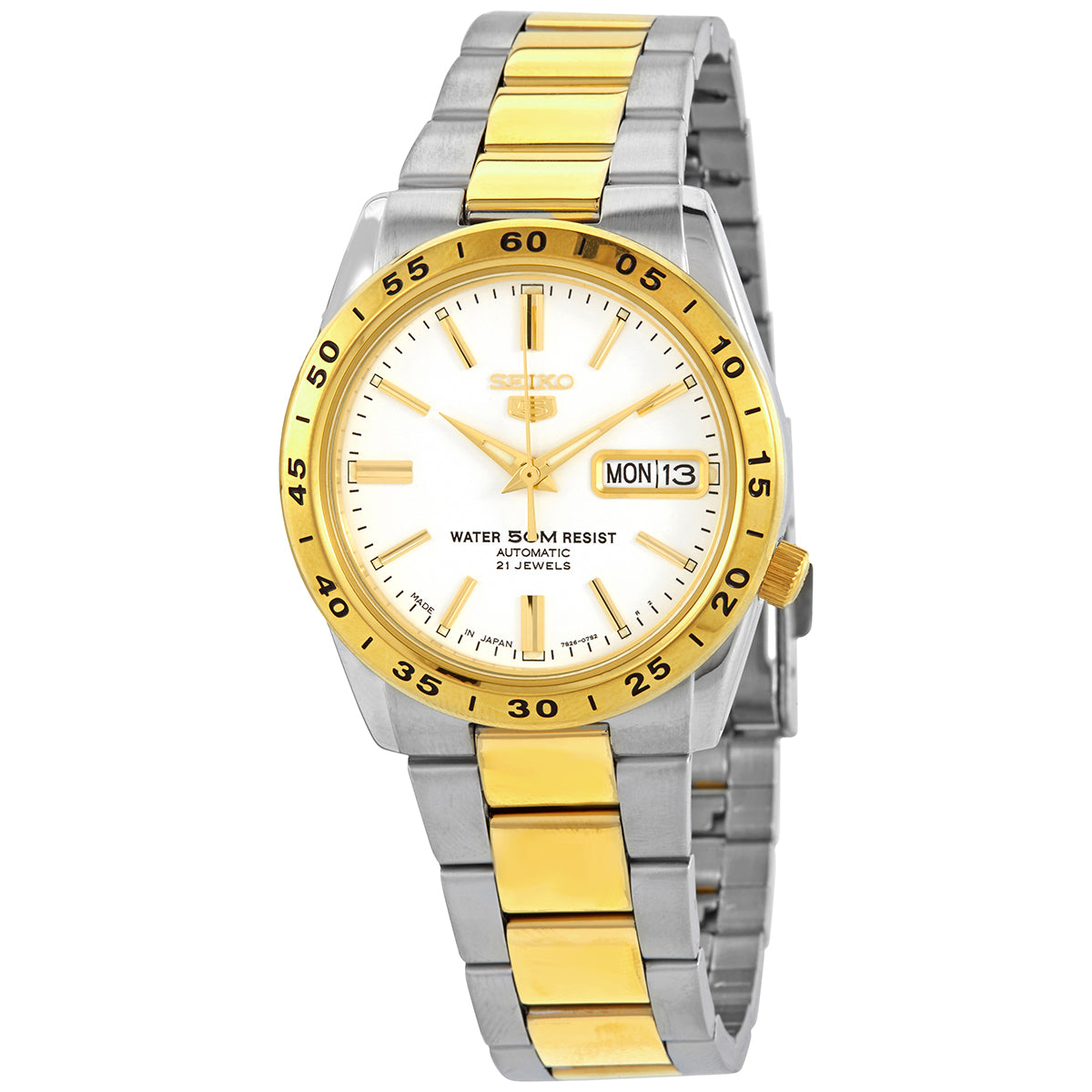 Seiko 5 Automatic White Dial Watch
