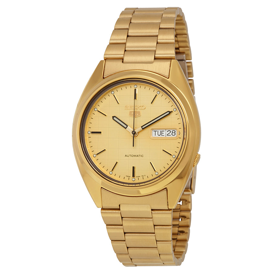 Seiko 5 Automatic Champagne Dial Mens Watch