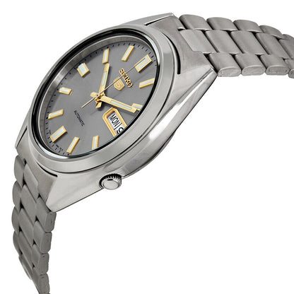 Seiko 5 Automatic Grey Dial Stainless Steel Mens Watch