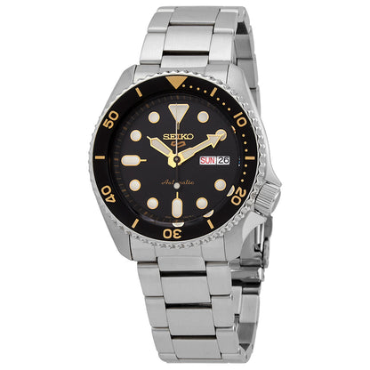 Seiko 5 Sports Automatic Black Dial Mens Watch