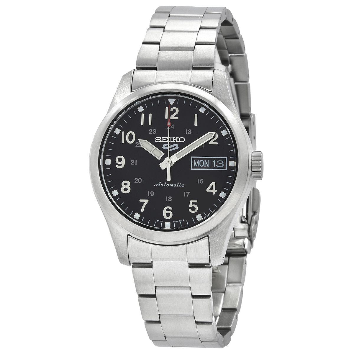 Seiko 5 Sports Automatic Black Dial Mens Watch