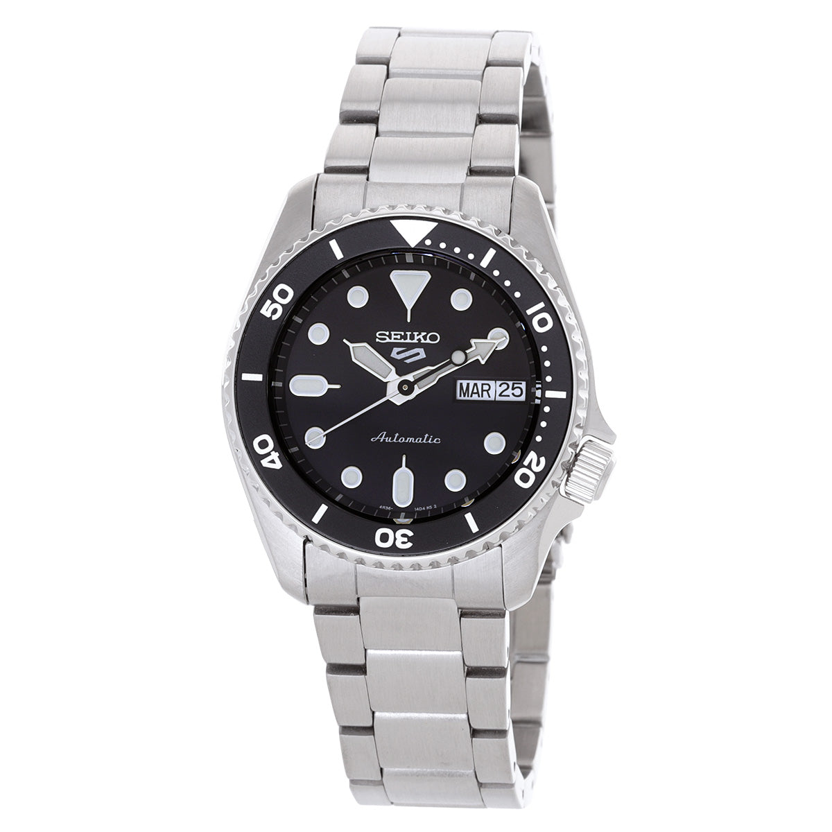 Seiko 5 Sports Automatic Black Dial Mens Watch