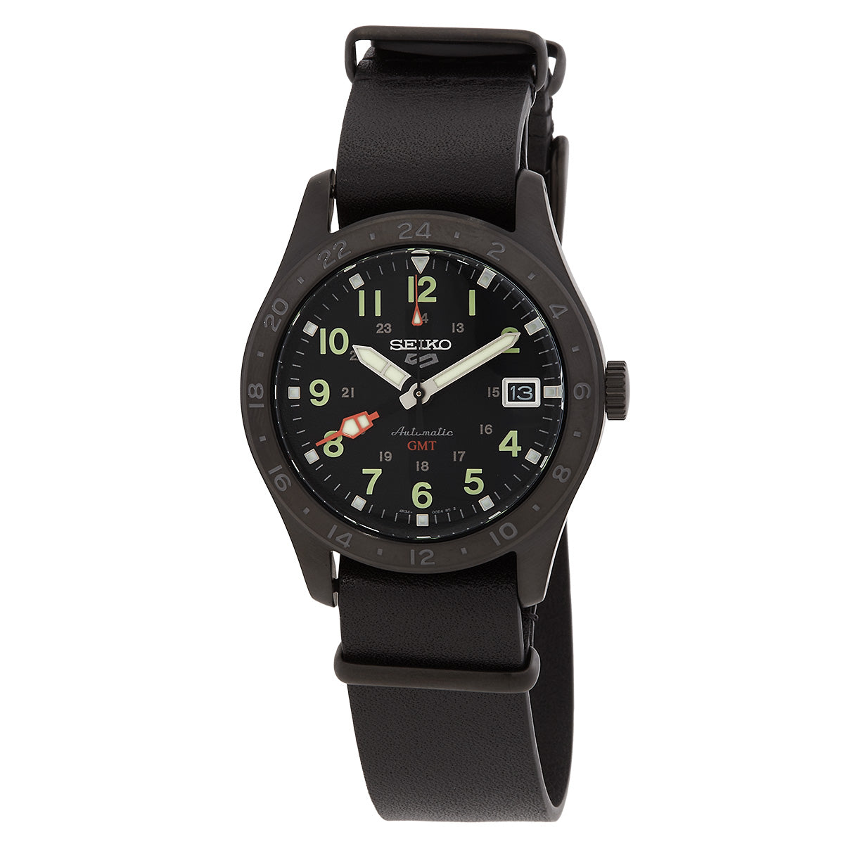 Seiko 5 Sports Automatic Black Dial Mens Watch