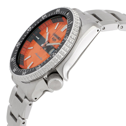 Seiko 5 Sports Automatic Orange Dial Mens Watch K1