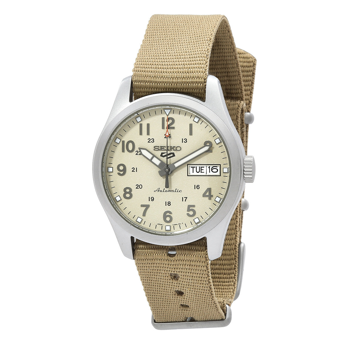 Seiko 5 Sports Automatic Beige Dial Mens Watch