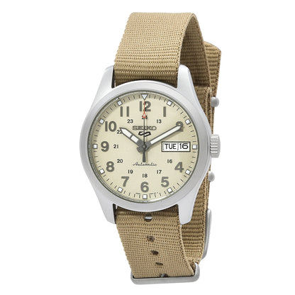Seiko 5 Sports Automatic Beige Dial Mens Watch