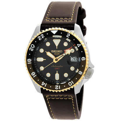 Seiko 5 Sports Skx Gmt Automatic Black Dial Mens Watch
