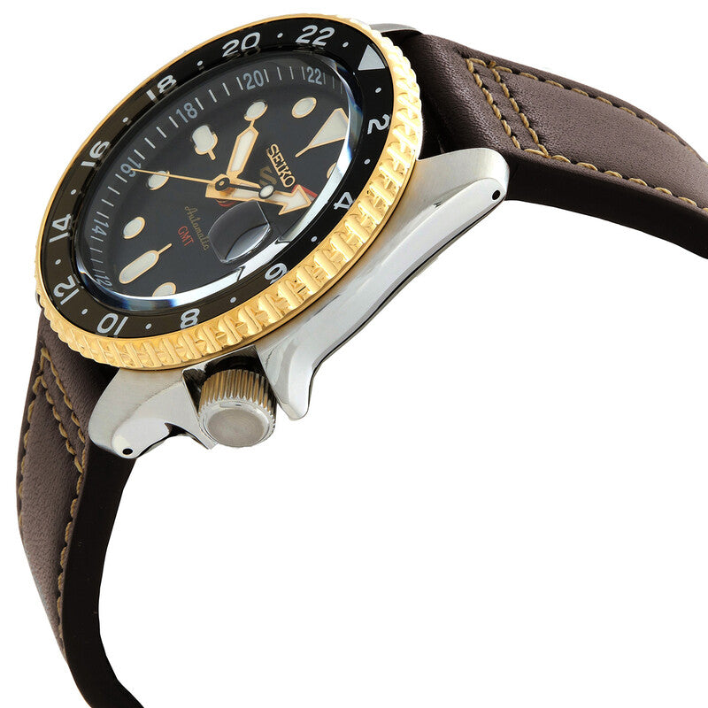 Seiko 5 Sports Skx Gmt Automatic Black Dial Mens Watch
