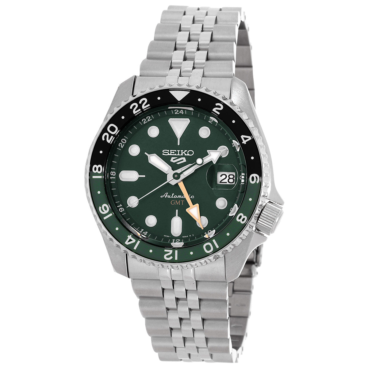 Seiko 5 Sports Skx Gmt Automatic Green Dial Sprite Bezel Mens Watch