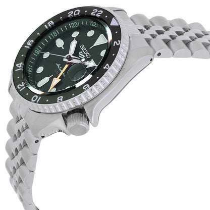 Seiko 5 Sports Skx Gmt Automatic Green Dial Sprite Bezel Mens Watch