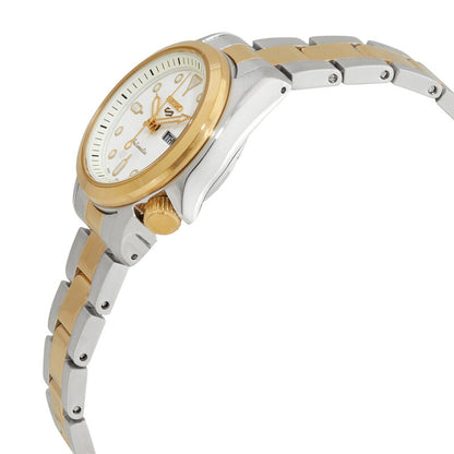 Seiko 5 Sports White Dial Two-Tone Women's Watch
