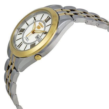 Seiko 5 Vintage Automatic White Dial Two-Tone Mens Watch
