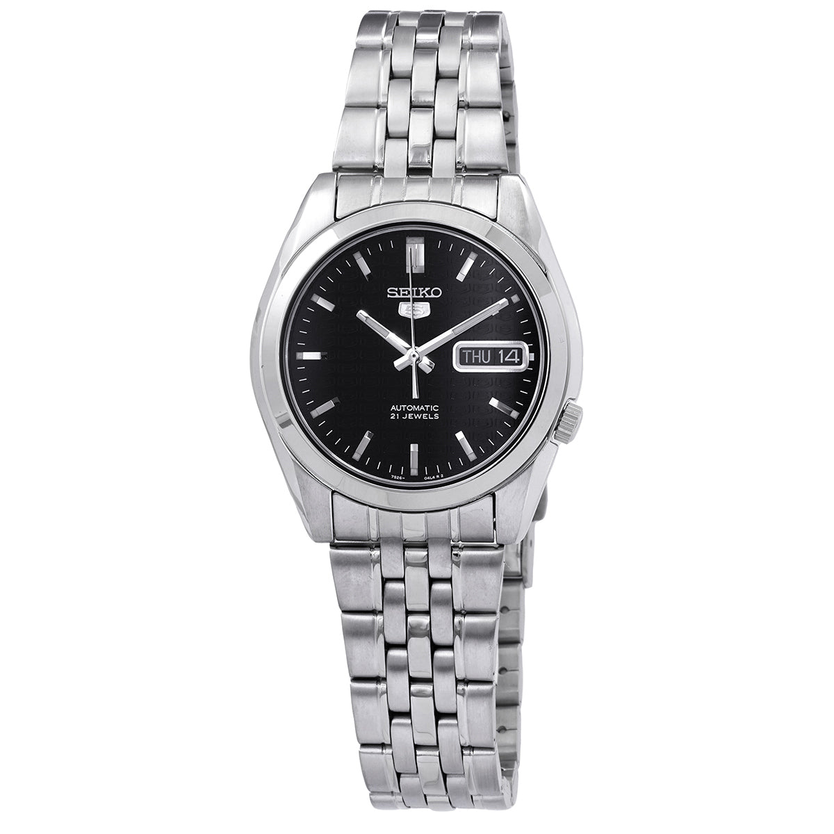 Seiko Automatic Black Dial Mens Watch