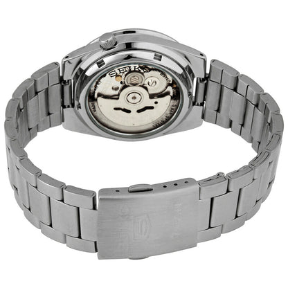 Seiko Automatic Black Dial Stainless Steel Mens Watch