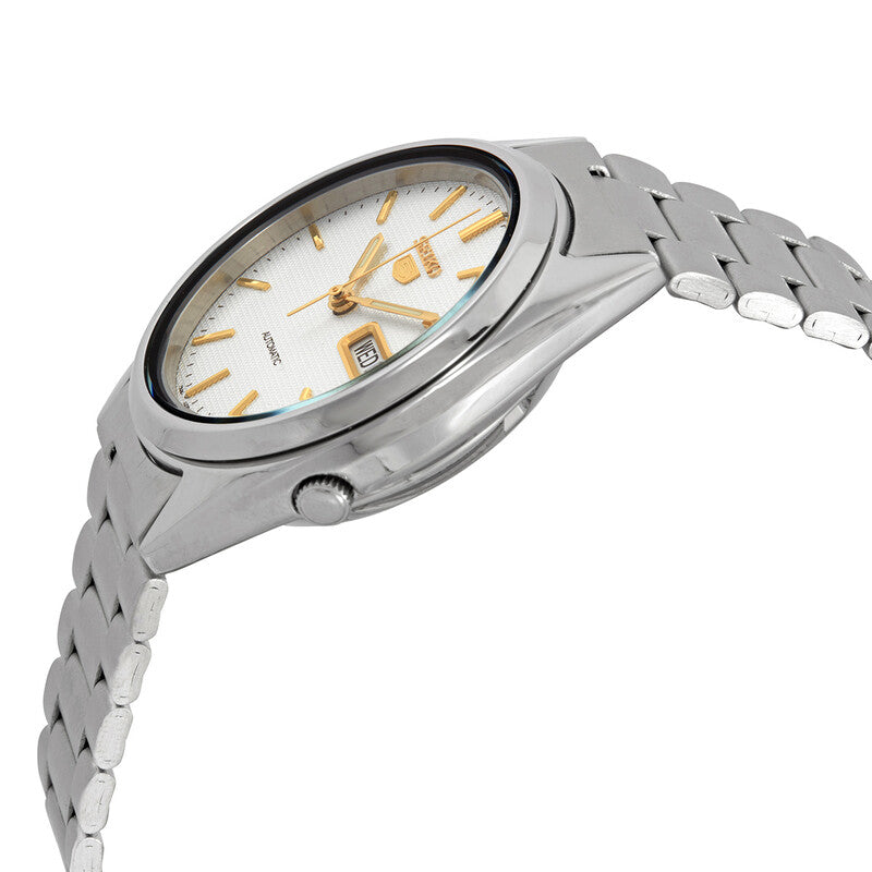 Seiko Automatic White Dial Mens Watch
