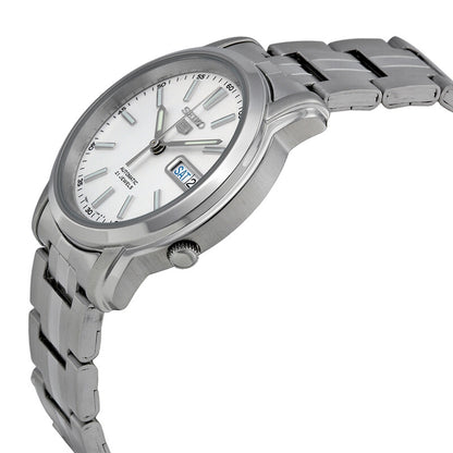 Seiko Automatic White Dial Stainless Steel Mens Watch