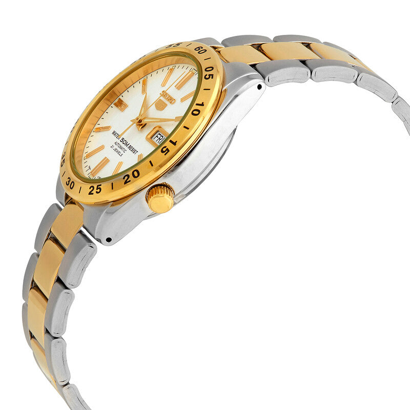 Seiko Automatic White Dial Two-Tone Women's Watch