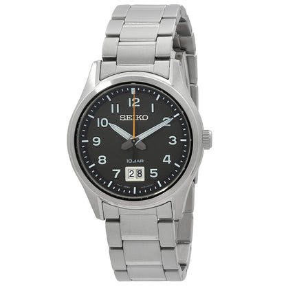 Seiko Classic Quartz Black Dial Mens Watch