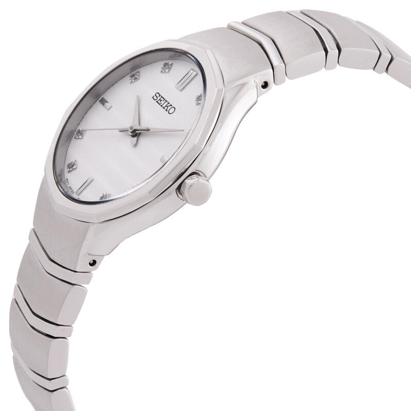 Seiko Classic Quartz Crystal White Dial Women's Watch