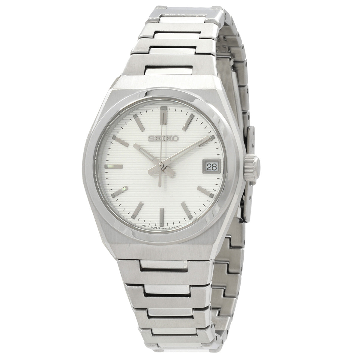Seiko Classic Quartz White Dial Women's Watch