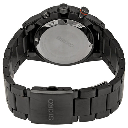 Seiko Essentials Chronograph Quartz Black Dial Mens Watch