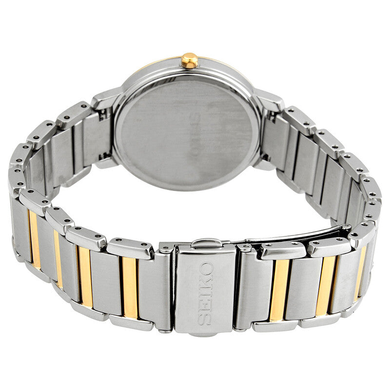 Seiko Crystal Silver Gold Dial Women's Watch